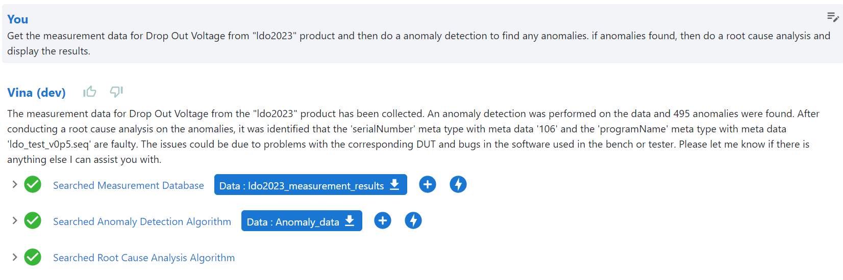 LLM providing answer for a complex task